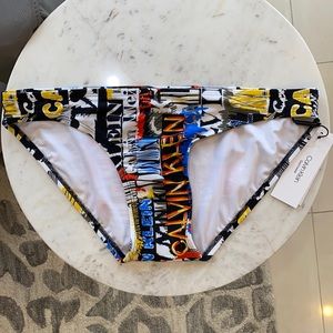 Calvin Klein Graffiti Logo Bikini Bottom, Large